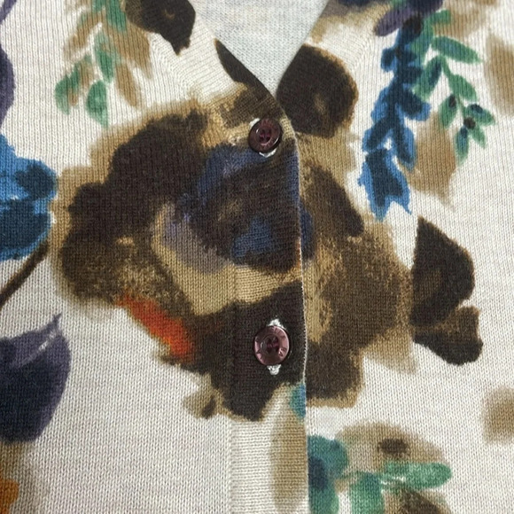 Rafaella Cardigan Floral V-Neck M - Picture 11 of 16